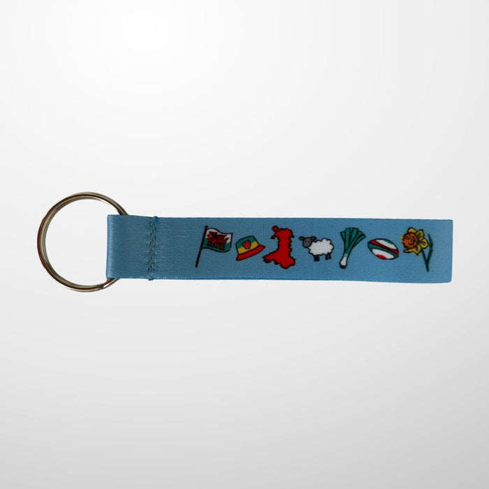 'Cwtchie' Wales Keyring (Blue)