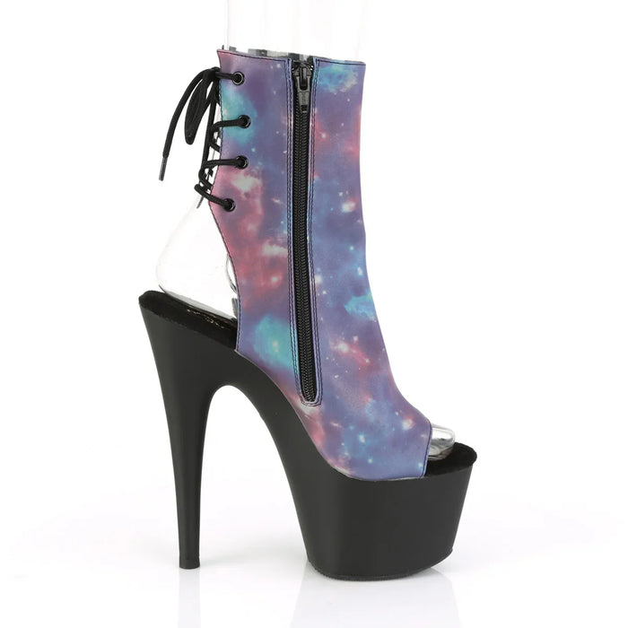Tacones Pleaser ADORE-1018REFL Morado Azul Reflective