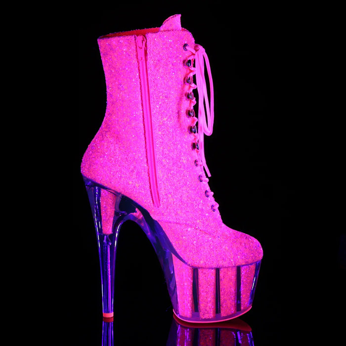 Tacones Pleaser ADORE-1020G Neon Rosa Purpurina