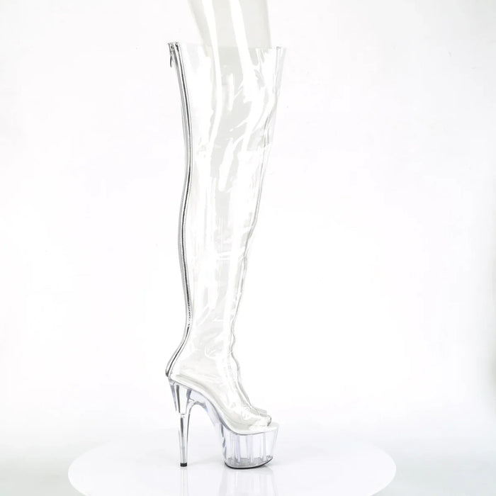 Tacones Pleaser ADORE-3021 Transparente Plata