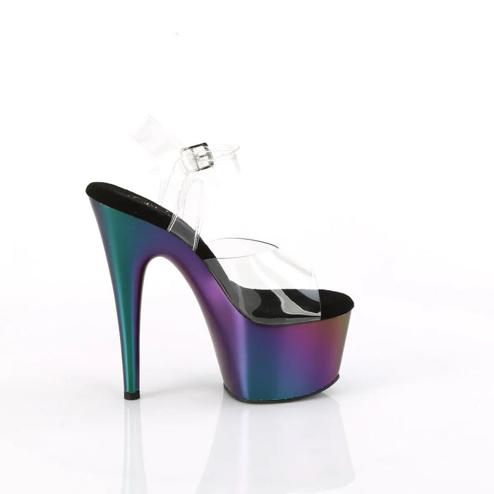 Tacones Pleaser ADORE-708MCH Transparente Morado Verde