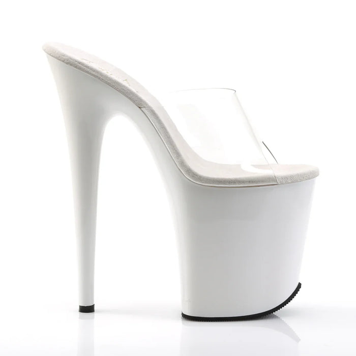 Tacones Pleaser FLAMINGO-801 Transparente Blanco