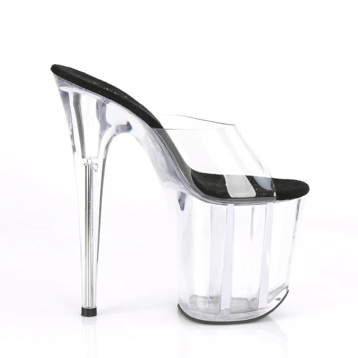 Tacones Pleaser FLAMINGO-801 Transparente Negro