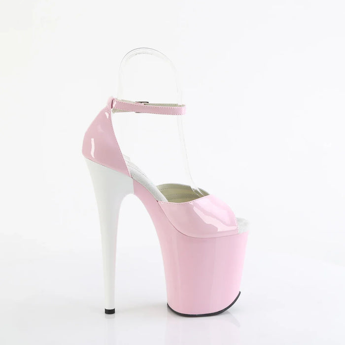 Tacones Pleaser FLAMINGO-884 B. Rosa Blanco