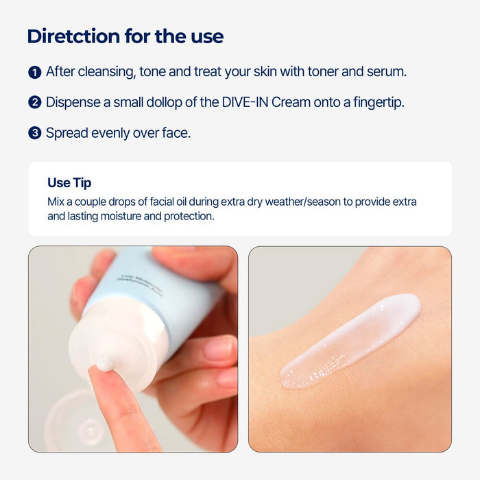Torriden Dive-In Low Molecular Hyaluronic Acid Cream 2.7oz/ 80ml