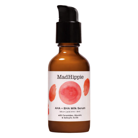 Dropper Bottle of Mad Hippie AHA + BHA Milk Serum 60mL