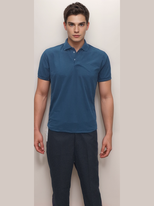 T Shirt Air Force Blue - J R GARMENTS
