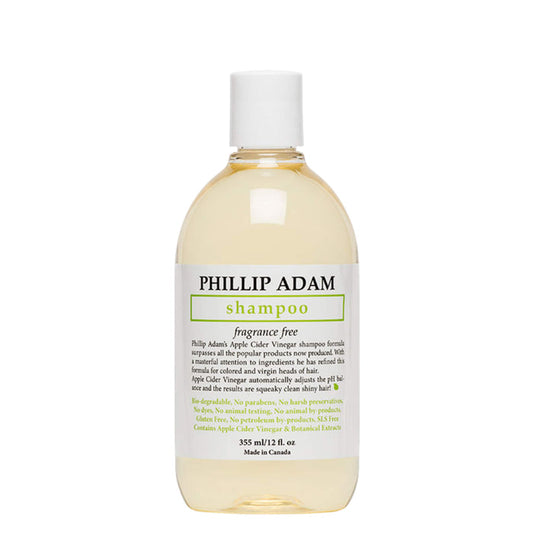 Bottle of Phillip Adam Apple Cider Vinegar Shampoo - Fragrance Free 355mL