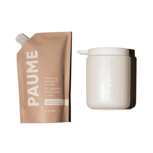 PAUME-At Home Sanitizer Kit: PAUME Pump + Refill Bag-Body-SANIDUOWHITETRANSPARENT-The Detox Market |