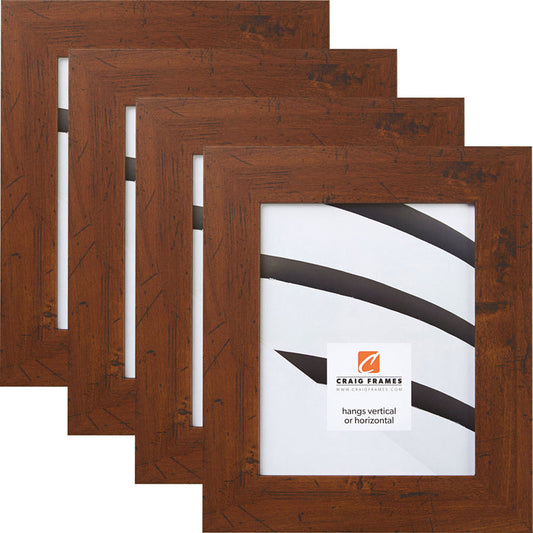 Bauhaus 200 2", Dark Walnut Picture Frames - 4 Piece Set