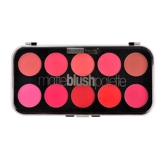 Beauty Treats 10 Colors Matte Blush Palette - ikatehouse