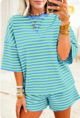 Blue/Green Stripe Set