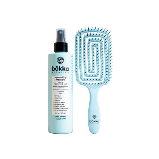 bōkka Daily Perfecting Mist with Detangling Brush