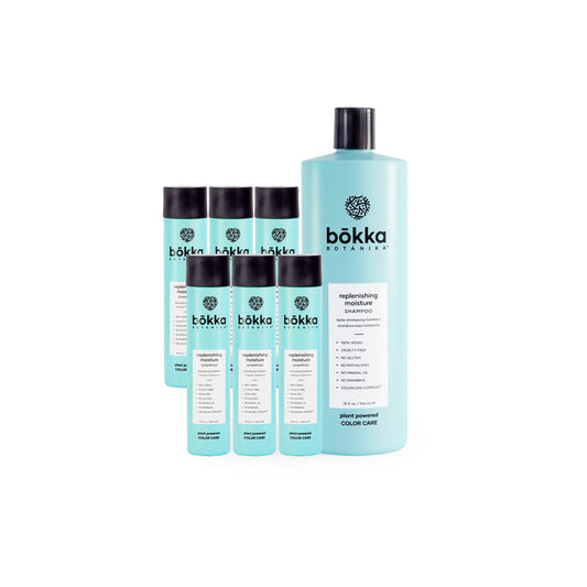 bōkka Replenishing Moisture Shampoo with Backbar