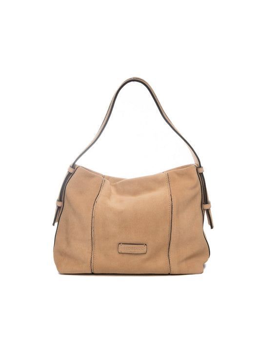 DI LORENZO borsa a spalla alice beige ALICE CAMOSCIO-DESERTO