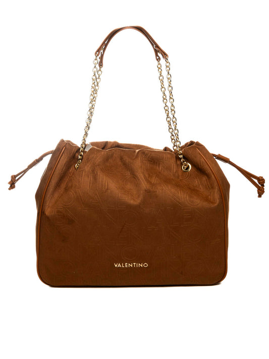 VALENTINO borsa a spalla dike marrone VBS9U701 DIKE-CUOIO