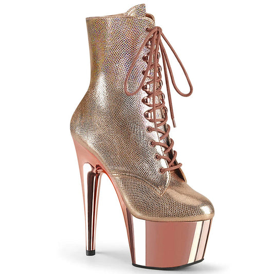 Botas Pole Dance PLEASER ADORE - ORO CROMADO
