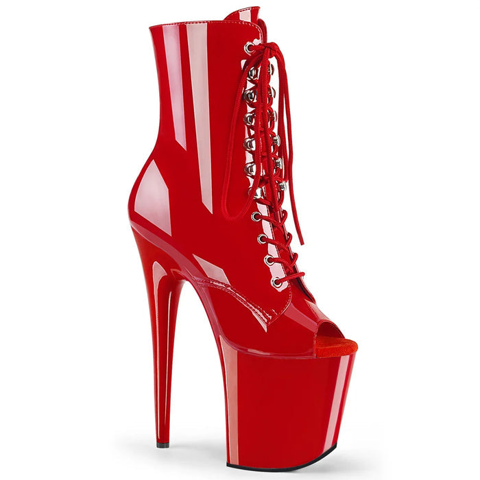 Botas Pole Dance PLEASER FLAMINGO 1021 - ROJO BRILLANTE