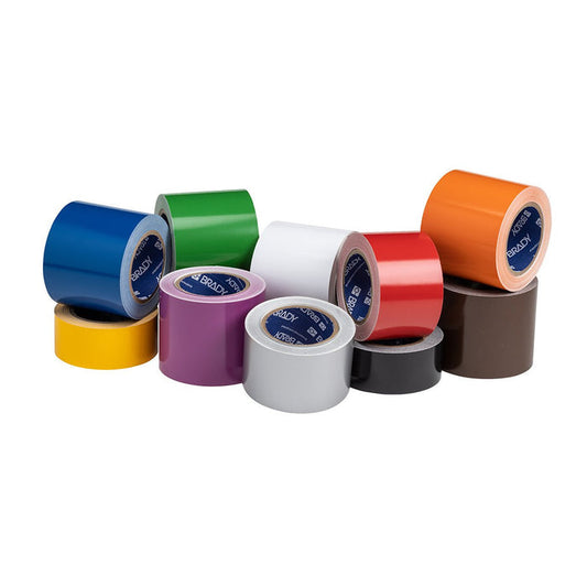Label Tape with Ribbon - Mann Supply BradyFloor Tape