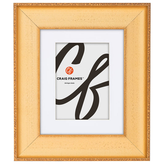 Cairo 2.375", Matted Gold Picture Frame