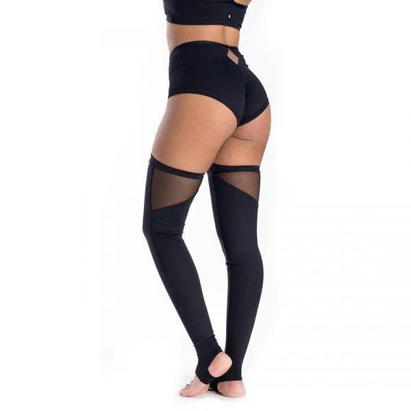 Calentadores Poledancerka ALTOS NEGRO - VIVE POLE