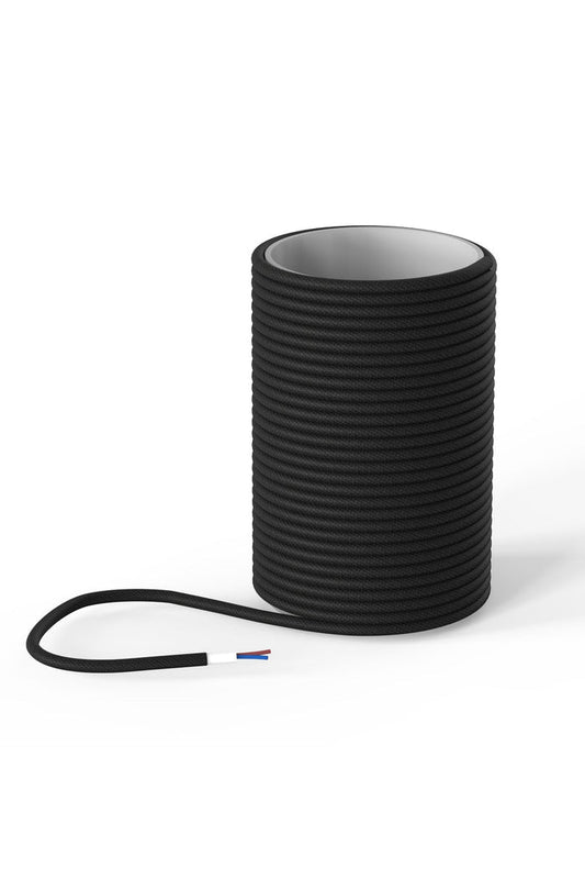 Calex Creations Fabric cable - Black - 25meter