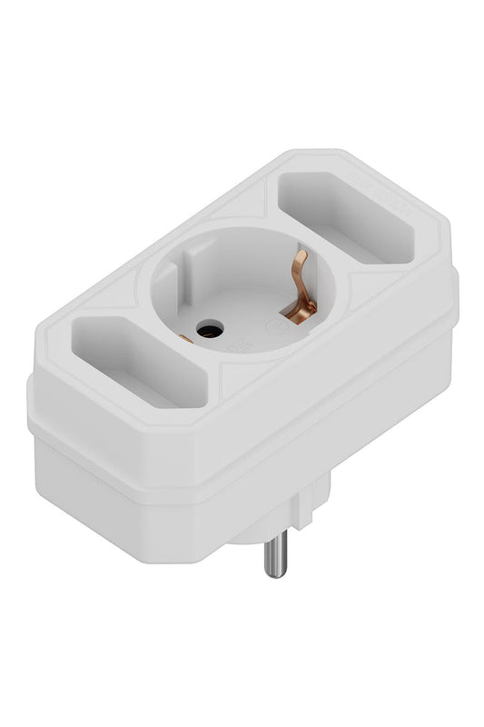 Calex Receptacle - 3-way - White