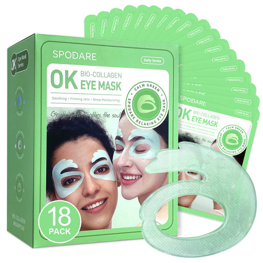 Calm Green Ok Eye Mask 18 Pairs