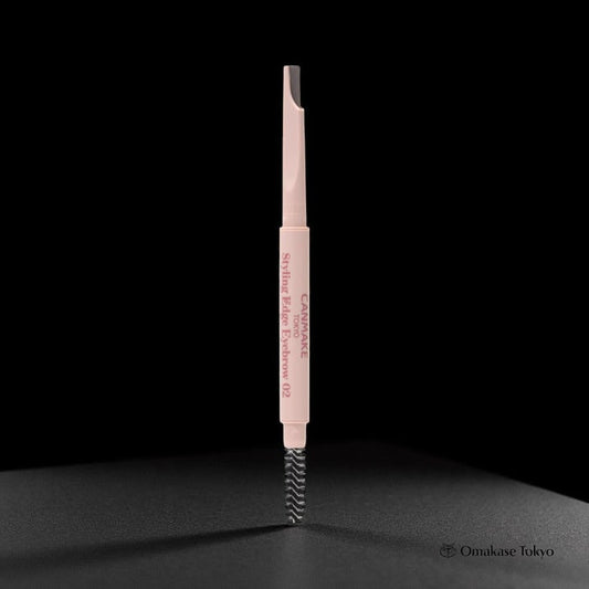 Canmake Styling Edge Eyebrow Pencil Thin Lead with Brush 02 Ash Brown
