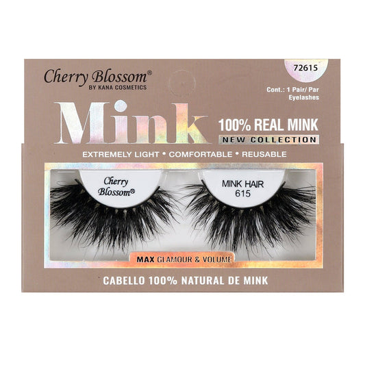 Cherry Blossom 3D 100% Real Mink Eyelashes - ikatehouse
