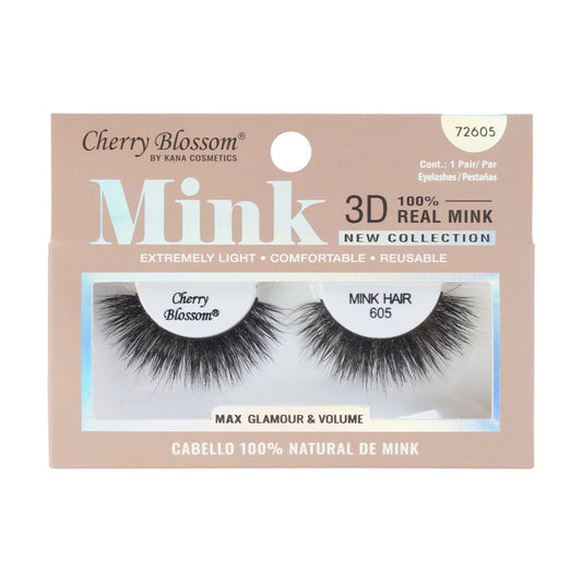 Cherry Blossom 3D 100% Real Mink Eyelashes - ikatehouse