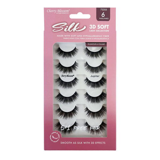 Cherry Blossom Silk 3D Soft Eyelashes 5 Pairs - ikatehouse