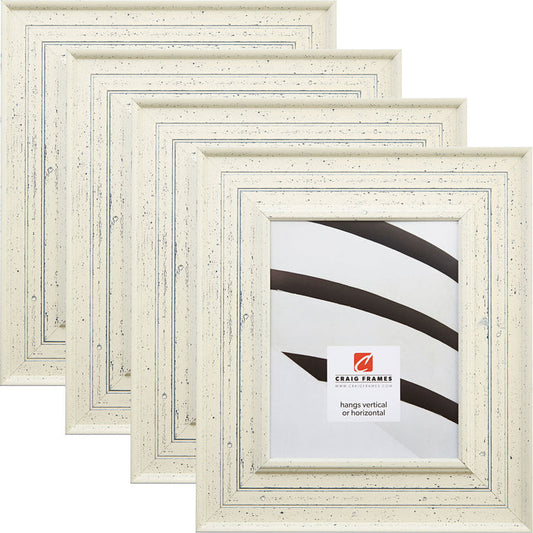 Chesapeake Bay 3", Alabaster White Picture Frames - 4 Piece Set