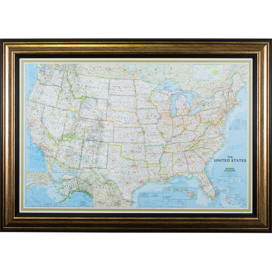 Classic United States Push Pin Map – Sonora Canyon Copper