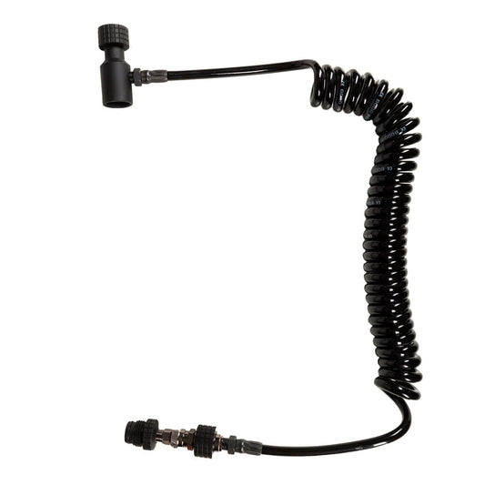 Coiled Remote w/ Slide Check + Quick Disconnect - Black