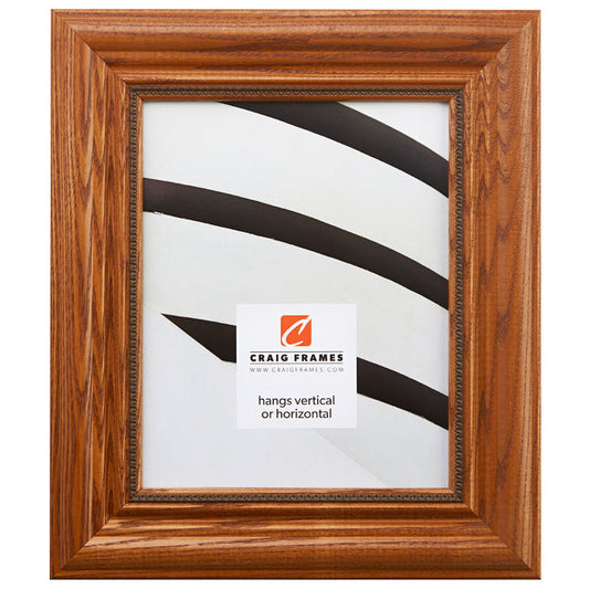 Colonial Ornate 2.25", Honey Brown Picture Frame