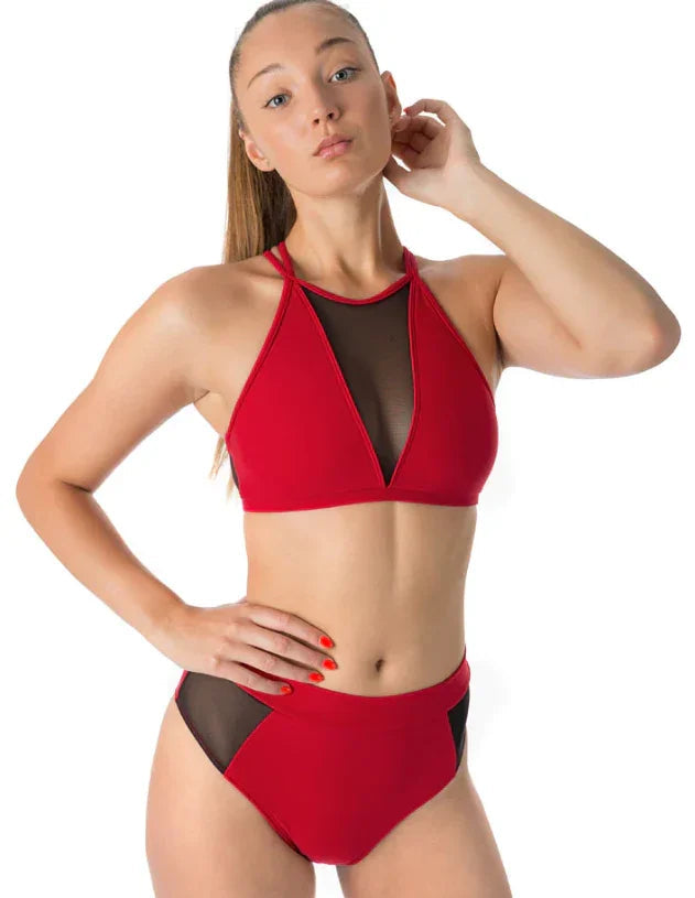 Conjunto Pole Dance Dragonfly Top Victoria con Shorts Molly malla 24/48 HRS