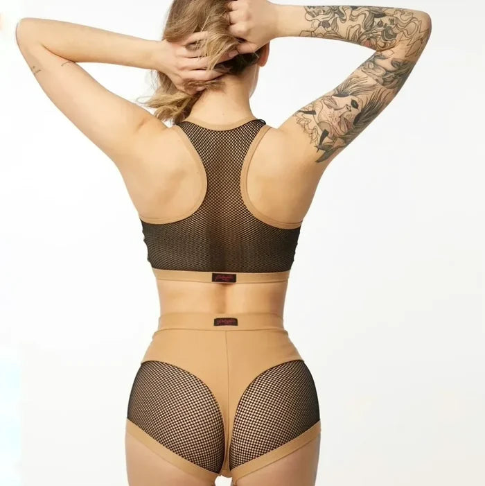 Conjunto Polerina Wear Beig Black