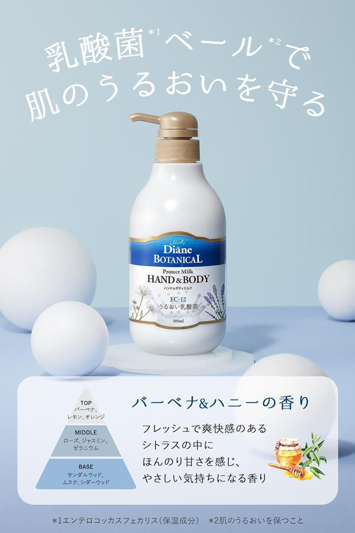 Moist Diane Botanical Protect Hand & Body Milk 500 mL