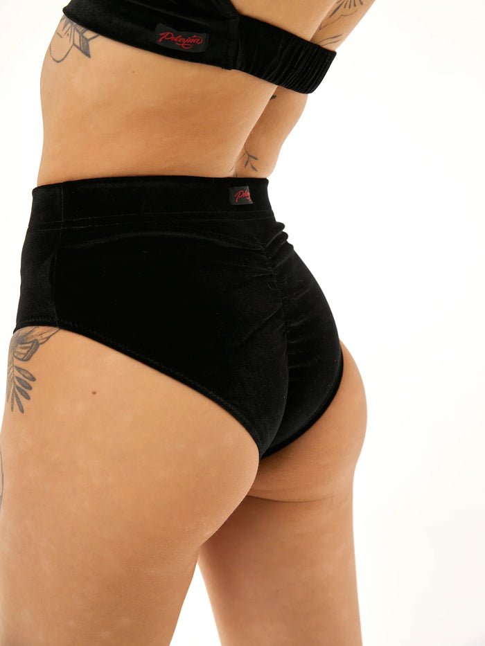 Polerina Wear Bikini Short - Terciopelo Negro