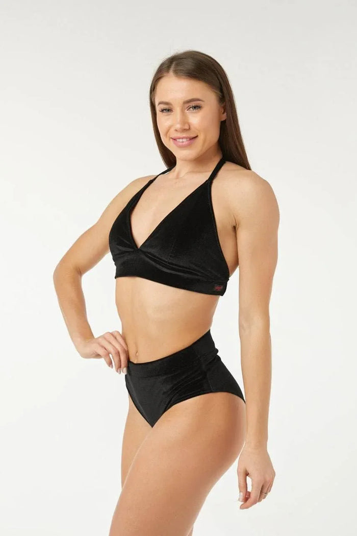 Polerina Wear Bikini Top - Terciopelo Negro