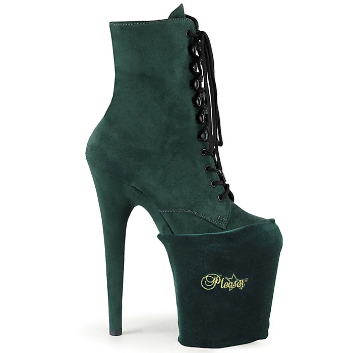 Protector calzado PLEASER Terciopelo Verde Esmeralda - PSP-EMGNVEL