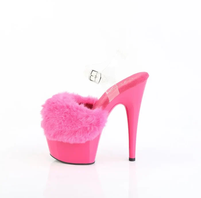 Sandalia Pleaser ADORE-708FUR 7" con Peluche – Pole Exotic