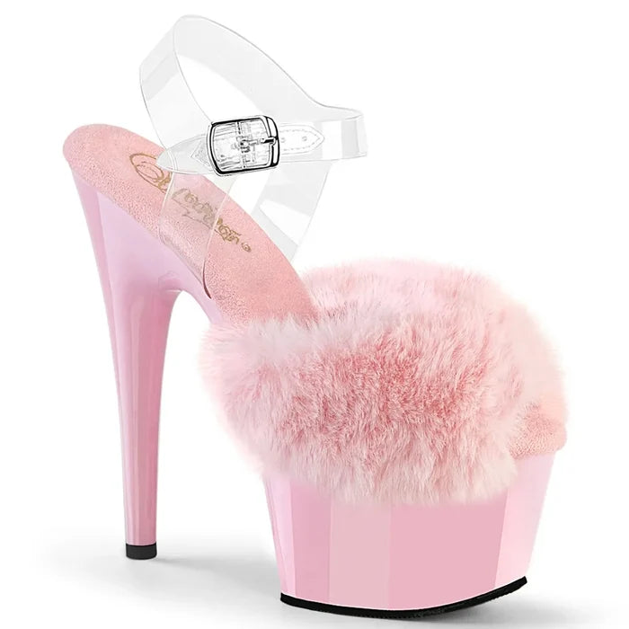 Sandalia Pleaser ADORE-708FUR 7" con Peluche – Pole Exotic