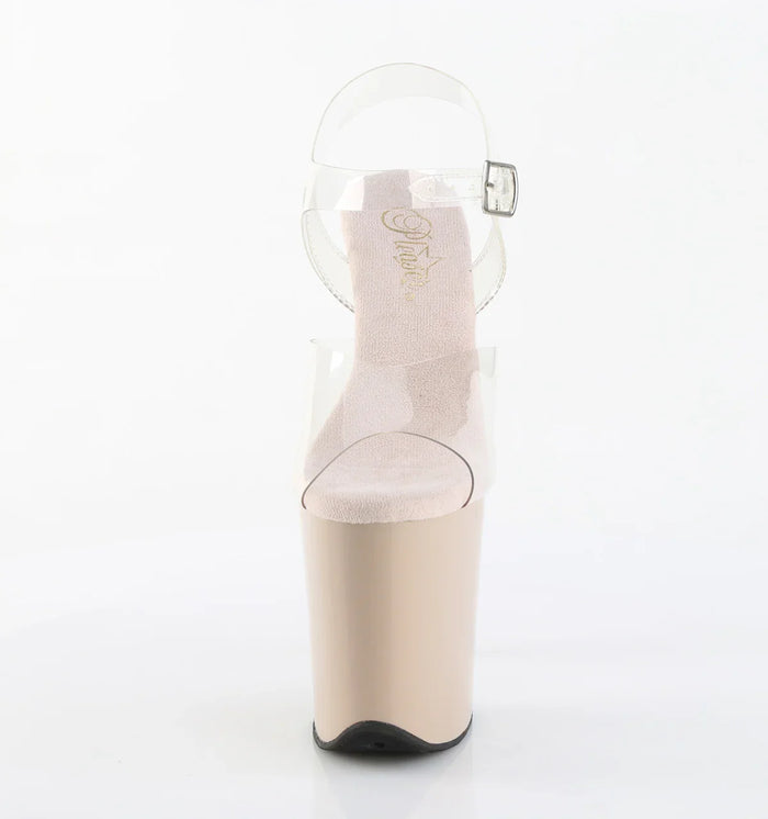 Sandalia Pole Dance Pleaser Flamingo 808 Nude 24/48 HRS