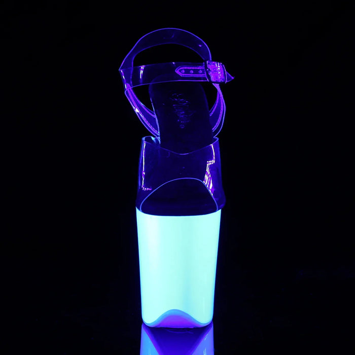 Sandalia Pole Dance PLEASER FLAMINGO-808 UV - 24/48 HRS - VIVE POLE