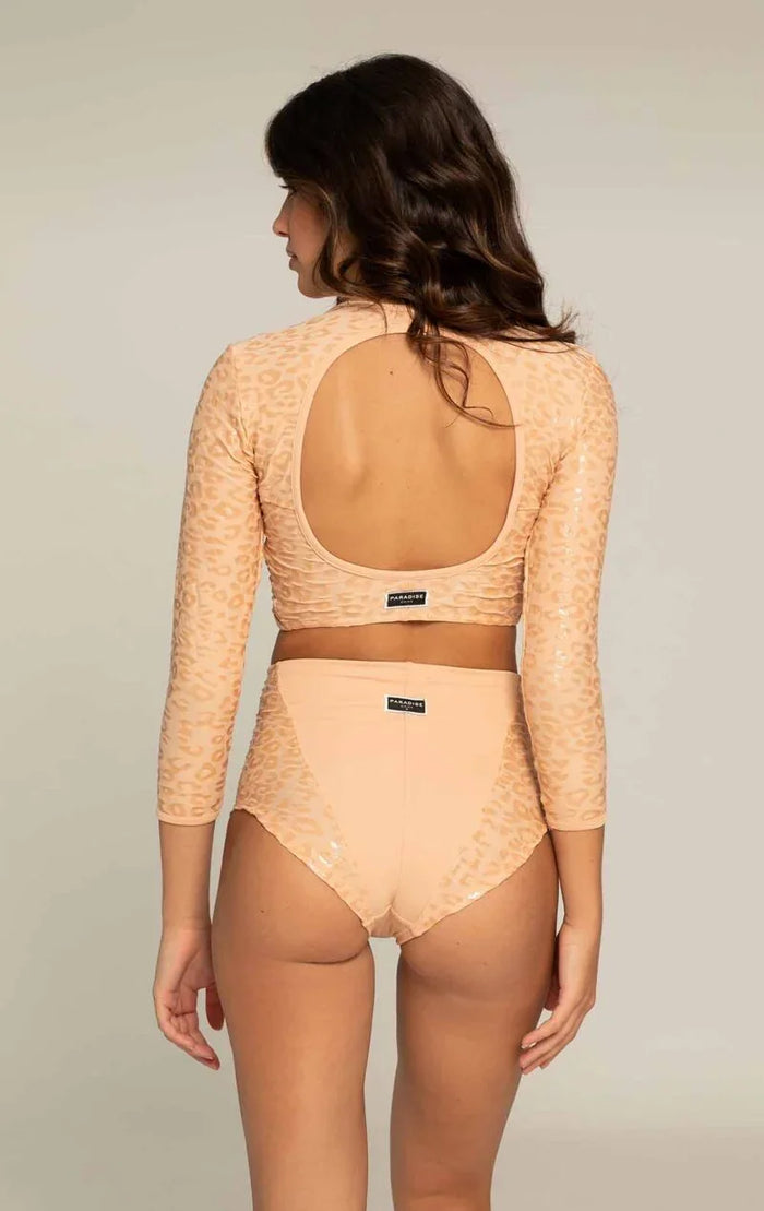 Nude Short ULTRA GRIP  Leopard Black | Vive Pole | 24-48 Hrs