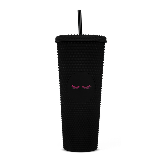 Studded Black Lash Tumbler (FINAL SALE)