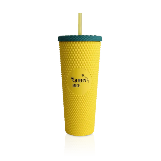 Studded Yellow Queen Bee Tumbler (FINAL SALE)