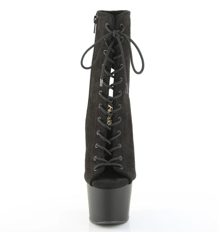 Tacones Pleaser ADORE-1016 Negro Faux Suede